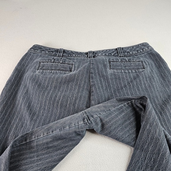 Dressbarn Women Dress Pants Waist 20 Gray Pinstripe Straight Leg Career Casual - Picture 8 of 13